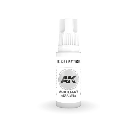 Acrílicos de 3rd, RETARDER -AUXILIARY . Bote 17 ml. Marca Ak-Interactive. Ref: Ak11231.