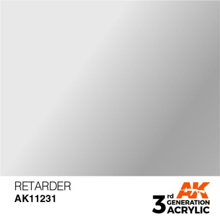 Acrílicos de 3rd, RETARDER -AUXILIARY . Bote 17 ml. Marca Ak-Interactive. Ref: Ak11231.