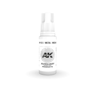 Acrílicos de 3rd, METAL MEDIUM -AUXILIARY . Bote 17 ml. Marca Ak-Interactive. Ref: Ak11232. 2