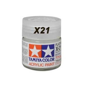 Flat Base, Base Mate  (81021). Bote 23 ml. Marca Tamiya. Ref: X-21, (X21)