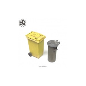 Contenedores de basura. Escala 1:35. Marca Macone. Ref: HDM35014. 2
