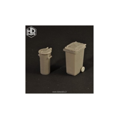 Contenedores de basura. Escala 1:35. Marca Macone. Ref: HDM35014.