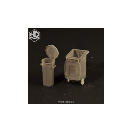 Contenedores de basura. Escala 1:35. Marca Macone. Ref: HDM35014.