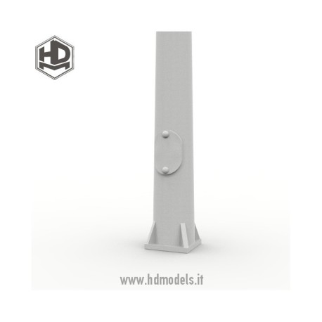 Farola moderna doble de calle. Escala 1:35. Marca Macone. Ref: HDM35037.