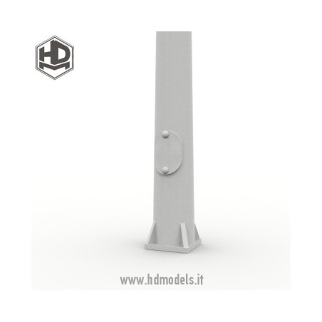 Farola moderna doble de calle. Escala 1:35. Marca Macone. Ref: HDM35037.