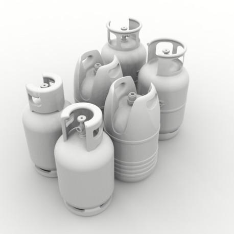 Bombonas de Gas, 6uds. Escala 1:35. Marca Macone. Ref: HDM35084.
