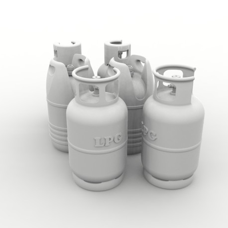 Bombonas de Gas, 6uds. Escala 1:35. Marca Macone. Ref: HDM35084.