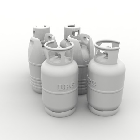 Bombonas de Gas, 6uds. Escala 1:35. Marca Macone. Ref: HDM35084.