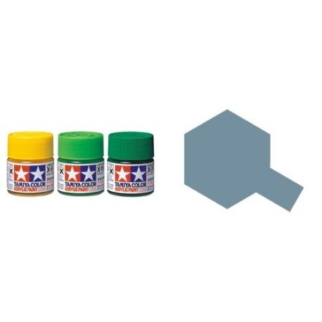 Flat Light Sea Grey, Gris Mar Claro Mate (81025). Bote 23 ml. Marca Tamiya. Ref: XF-25.