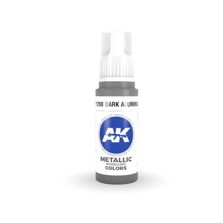 Acrílicos de 3rd General, DARK ALUMINIUM. Bote 17 ml. Marca Ak-Interactive. Ref: Ak11208.