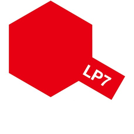 Lacquer paint, lacquer pure red. Bote 10 ml. Marca Tamiya. Ref: LP-7 ( LP7).