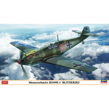 Messerschmitt Bf109E-1 “BLITZKRIEG”, Edición Limitada. Escala 1:48. Marca Hasegawa. Ref: 07478.