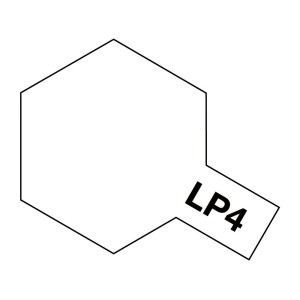 Lacquer paint, lacquer flat white  . Bote 10 ml. Marca Tamiya. Ref: LP-4( LP4).