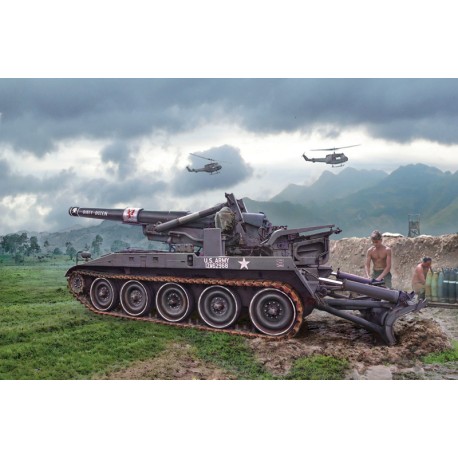M110  Self Propelled Howitzer. Escala 1:35. Marca Italeri. Ref: 6574.