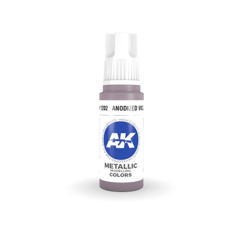 Acrílicos de 3rd General, ANODIZED VIOLET –METALLIC . Bote 17 ml. Marca Ak-Interactive. Ref: Ak11202.