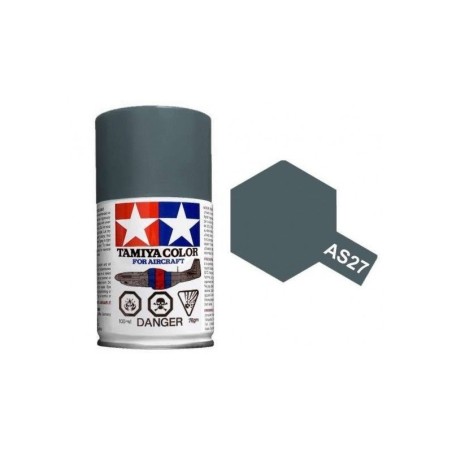 Spray Gunship gray 2. Bote 100 ml. Marca Tamiya. Ref: AS-27.