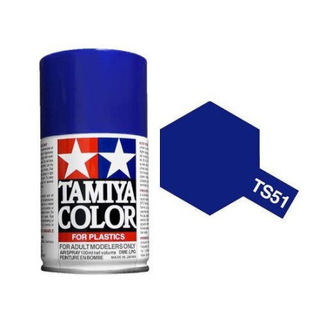 Spray Racing Blue, brillante (85051). Bote 100 ml. Marca Tamiya. Ref: TS-51.