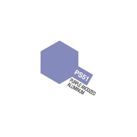 Spray Purple, Anodized Aluminum ( 86051 ). Bote 100 ml. Marca Tamiya. Ref: PS-51.