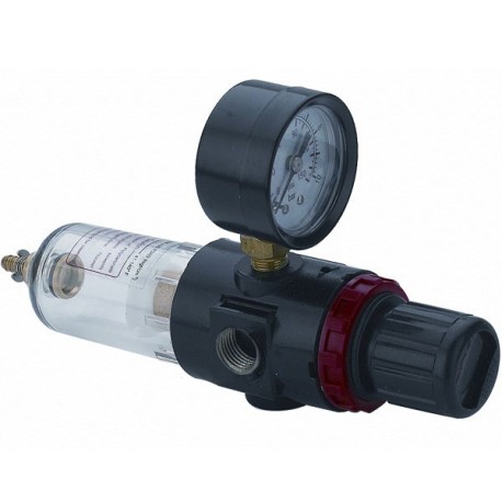 Filtro regulador con manómetro. Marca Dismoer. Ref: 26171.