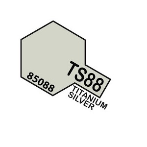 Spray Titanium silver (85088). Bote 100 ml. Marca Tamiya. Ref: TS-88. 2
