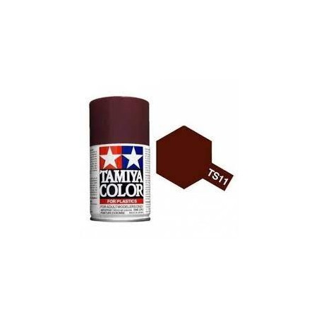 Spray Granate Brillante (85011). Bote 100 ml. Marca Tamiya. Ref: TS-11.