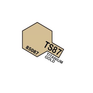 Spray Titanium Gold (85087). Bote 100 ml. Marca Tamiya. Ref: TS-87. 2