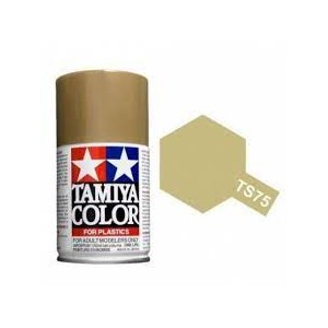 Spray Champagne Gold ( 85075 ). Bote 100 ml. Marca Tamiya. Ref: TS-75.