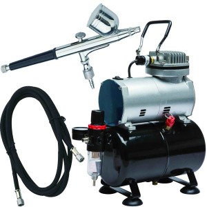Compresor Automático con calderín D-80 (Originario Fengda TC-20T) + Aerógrafo. Marca Dismoer. Ref: 26106.