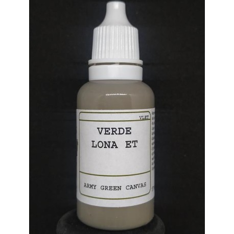 Acrilico Verde Lona. Bote 17 ml. Marca BMR. Ref: VLET.