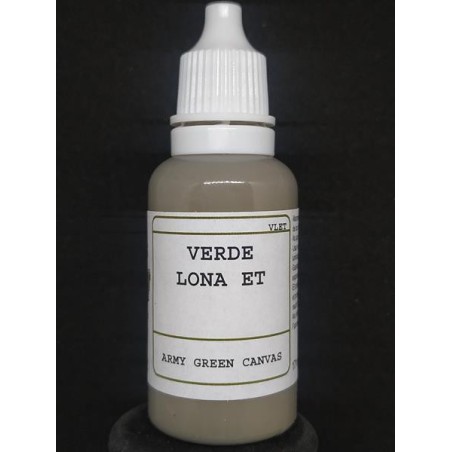 Acrilico Verde Lona. Bote 17 ml. Marca BMR. Ref: VLET.