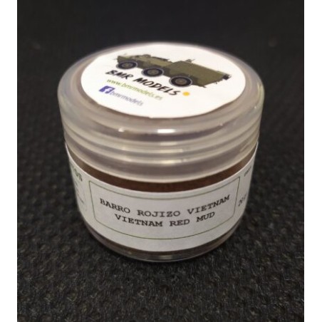 PIGMENTO BARRO ROJIZO VIETNAM. Bote 20 ml. Marca BMR. Ref: PBRV.