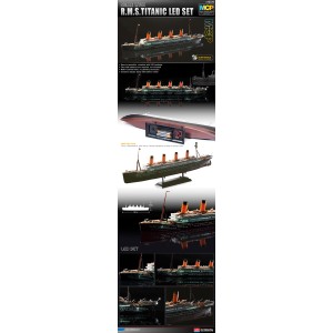 R.M.S. TITANIC + LED SET. Escala: 1:700. Marca: Academy. Ref: 14220. 2