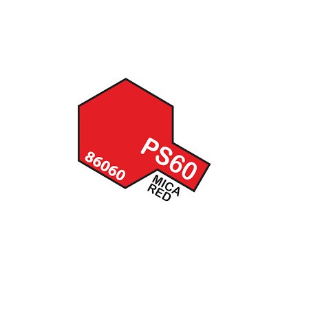 Spray Mica Roja Polycarbonate ( 86060 ). Bote 100 ml. Marca Tamiya. Ref: PS-60.