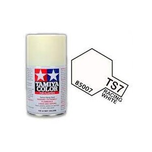 Spray Blanco Racing, Racing White (85007). Bote 100 ml. Marca Tamiya. Ref: TS-7.