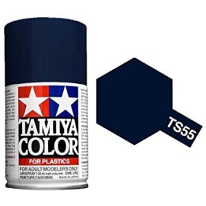Spray Azul Oscuro brillo, Dark Blue gloss (85055). Bote 100 ml. Marca Tamiya. Ref: TS-55.