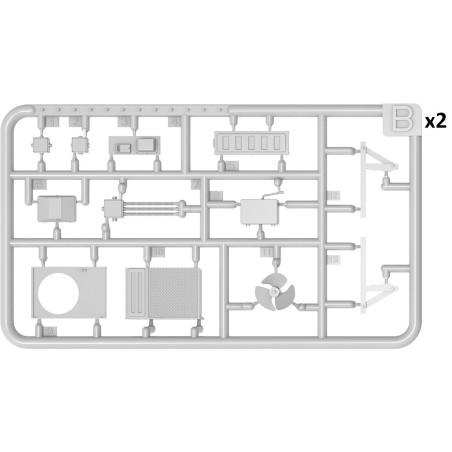 AIR CONDITIONERS & SATELLITE DISHES. Escala 1:35. Marca Miniart. Ref: 35638