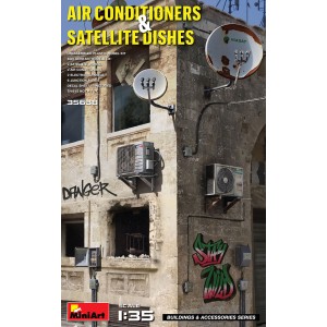 AIR CONDITIONERS & SATELLITE DISHES. Escala 1:35. Marca Miniart. Ref: 35638