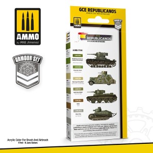 Spanish Civil War – Republicans Set. 6 Colores. Marca Ammo of Mig Jimenez. Ref: AMIG7184. 2