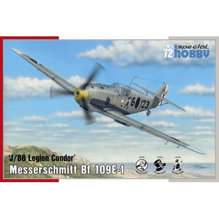 Messerschmitt Bf 109E-1 ‘J/88 Legion Condor. Escala 1:72. Marca Special Hobby. Ref: 72459.