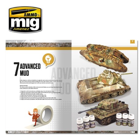 MODELLING SCHOOL - HOW TO MAKE MUD IN YOUR MODELS (English). Marca Ammo Mig. Ref: A.MIG6210.