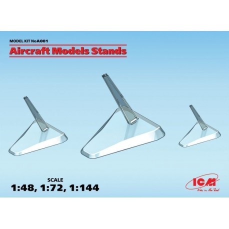 Soportes para aviones. Todas las Escalas. Marca ICM. Ref: A001.