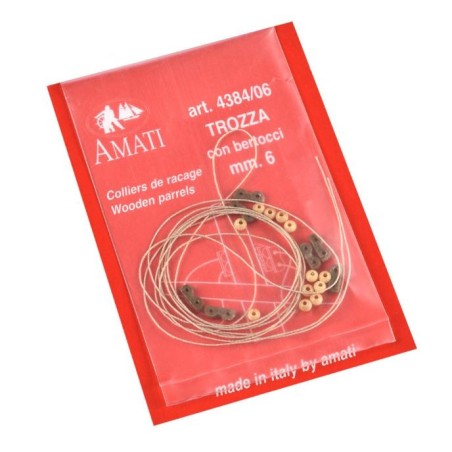 EMPARRILLADO DE MASTIL 2 VIAS , 6 mm. Marca Amati. Ref: 4384/06, 438406.