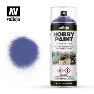 Surface Primer, Imprimación Azul Ultramar. Spray 400 ml. Marca Vallejo. Ref: 28017.