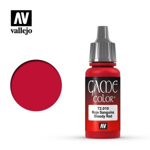 Acrilico Game Color, Rojo Sanguina. Bote 17 ml. Marca Vallejo. Ref: 72.010. 2