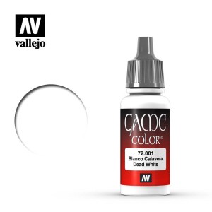 Acrilico Game Color, Blanco. Bote 17 ml. Marca Vallejo. Ref: 72.001.