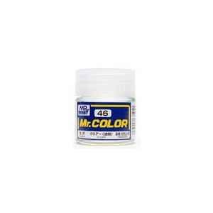 Lacquer paint  Clear Gloss. Bote 10 ml. Marca MR.Hobby. Ref: C046.