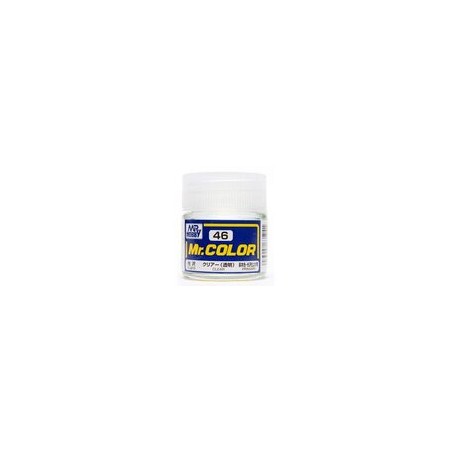 Lacquer paint  Clear Gloss. Bote 10 ml. Marca MR.Hobby. Ref: C046.