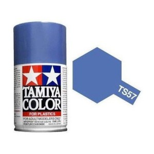Spray  AZUL VIOLETA BRILLANTE (85057). Bote 100 ml. Marca Tamiya. Ref: TS-57, TS57.