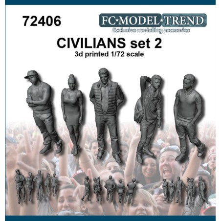 Civiles 2. Escala 1:72. Marca FCmodeltrend. Ref: 72406.