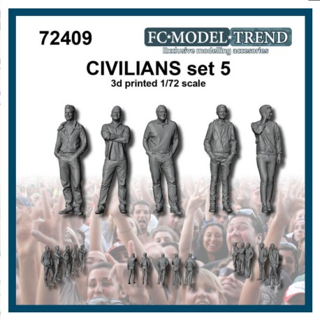 Civiles 5. Escala 1:72. Marca FCmodeltrend. Ref: 72409.
